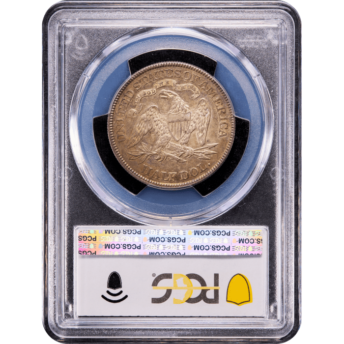 1877/6 Seated Liberty Half Dollar (50c) Reverse Slab Image