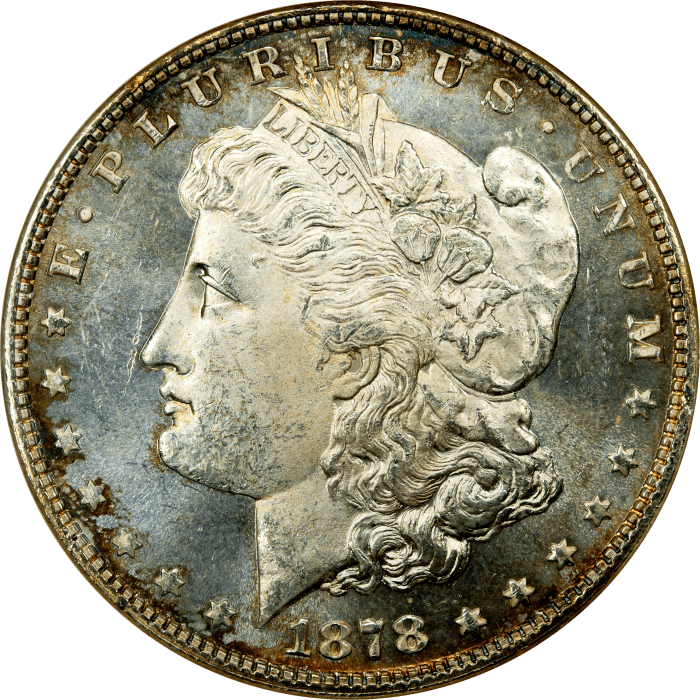 1878 7TF Morgan Dollar ($1) Reverse of 1878 Obverse Image