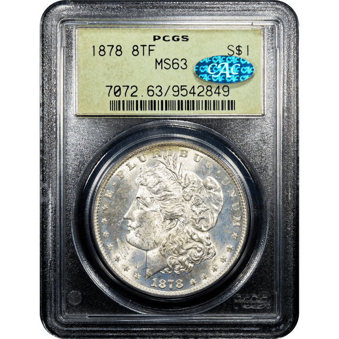 1878 8TF Morgan Dollar ($1) OGH SLAB Image