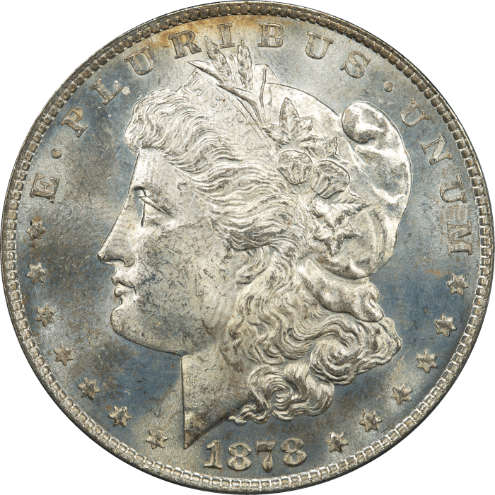 1878 8TF Morgan Dollar ($1) OGH OBVERSE Image