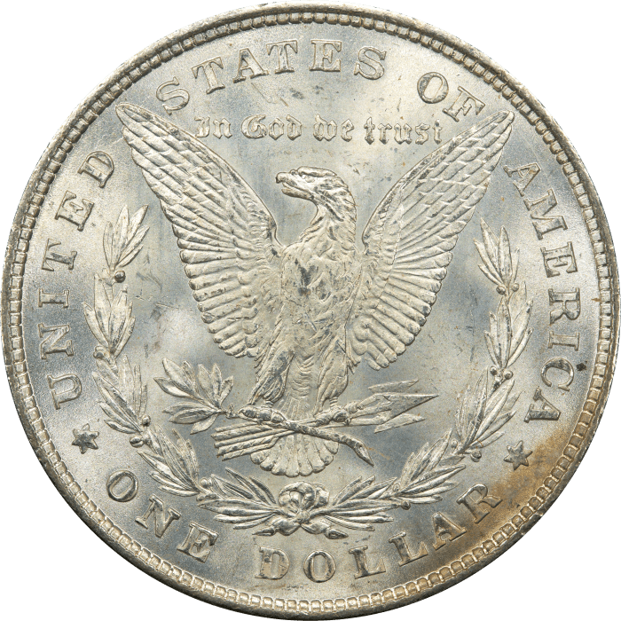 1878 8TF Morgan Dollar ($1) OGH REVERSE Image