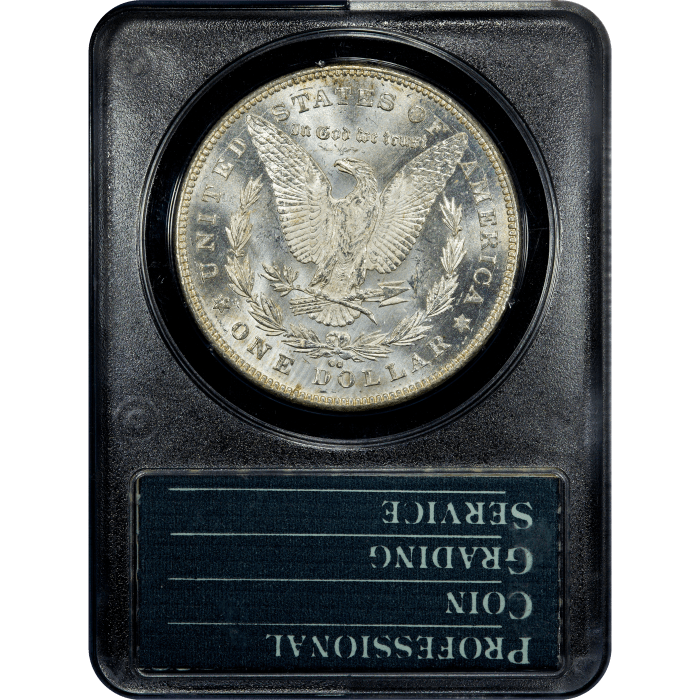 1878-CC Morgan Dollar ($1) Rattler Reverse Slab Image