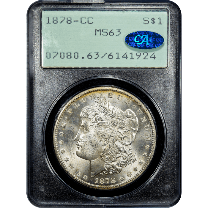 1878-CC Morgan Dollar ($1) Rattler Obverse Slab Image