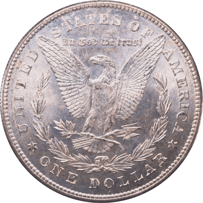 1878 Morgan Dollar ($1) 7TF Reverse of 1878 Rattler REVERSE Image