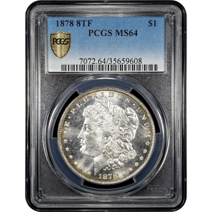 1878 Morgan Dollar ($1) Obverse Slab Image