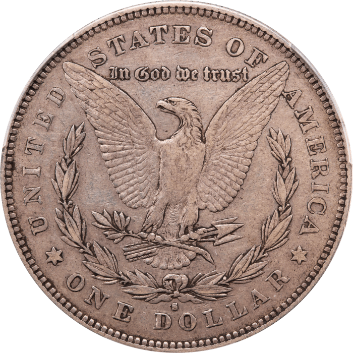 1878-S Morgan Dollar ($1) VAM 57 Long Arrow Shaft Reverse Image
