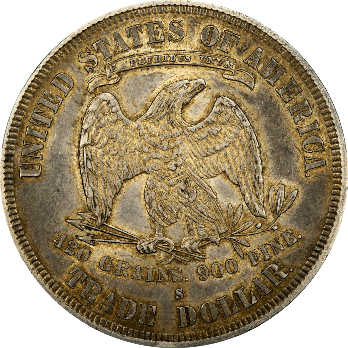 1878-S Trade Dollar (T$1) REVERSE Image