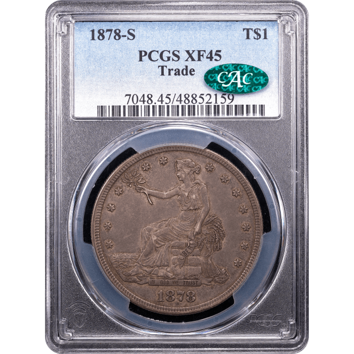 1878-S Trade Dollar (T$1) Obverse Slab Image