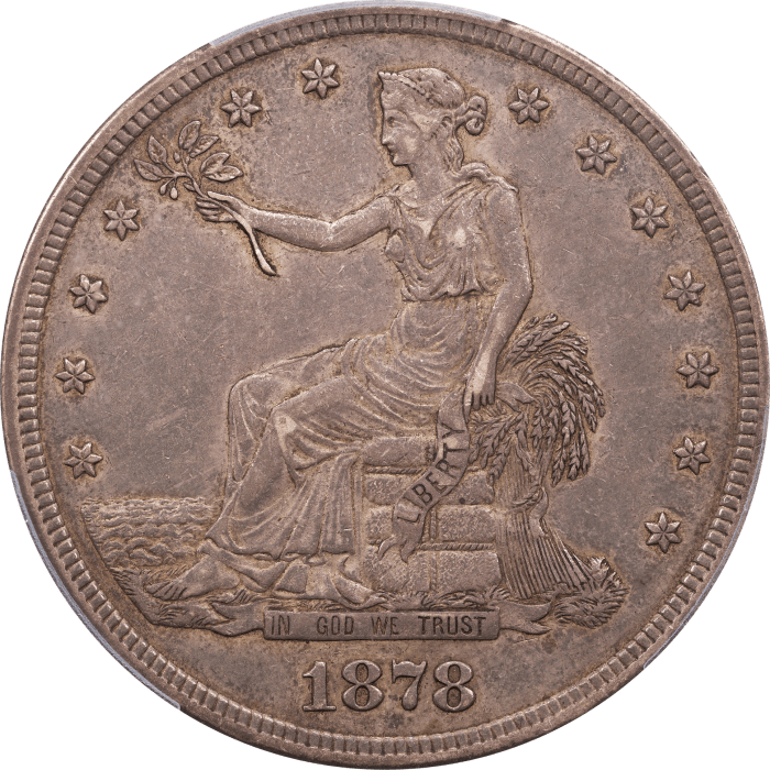 1878-S Trade Dollar (T$1) Obverse Image
