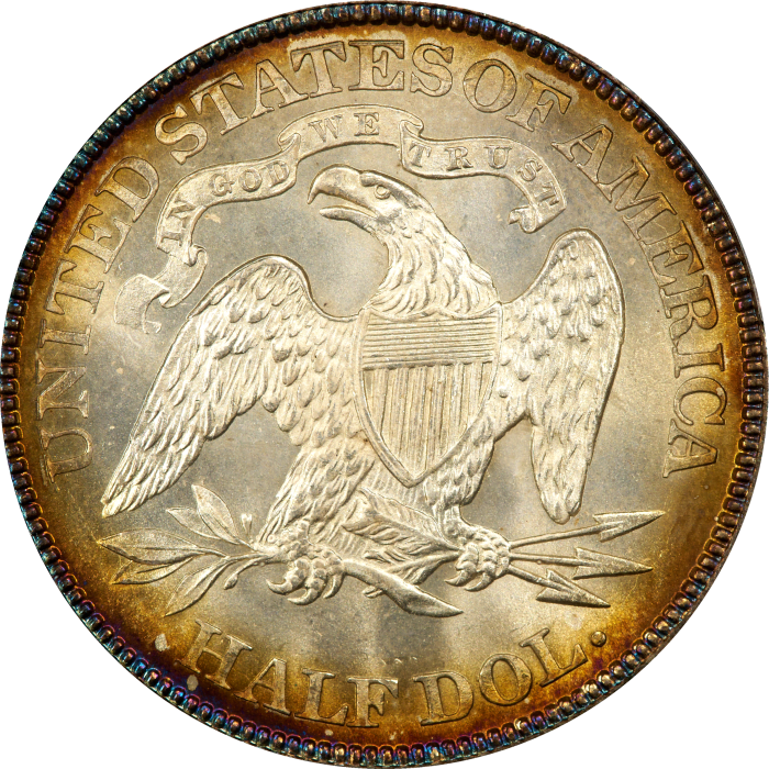 1878 Seated Liberty Half Dollar (50c) REVERSE Image