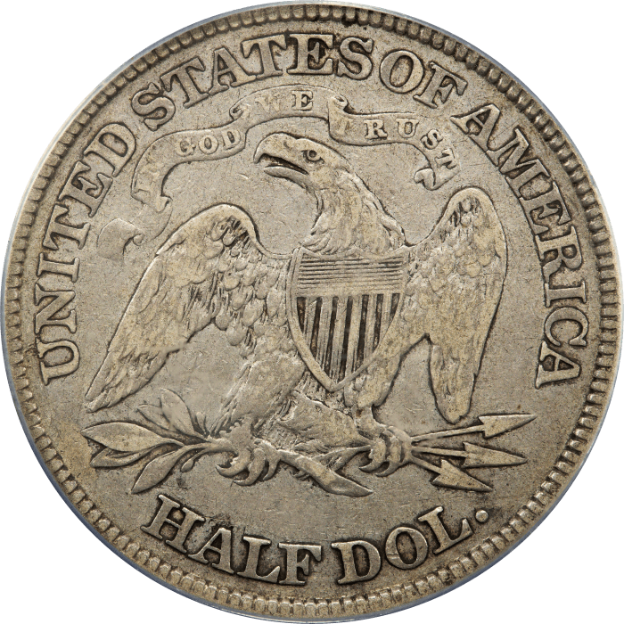 1878 Seated Liberty Half Dollar (50c) REVERSE Image