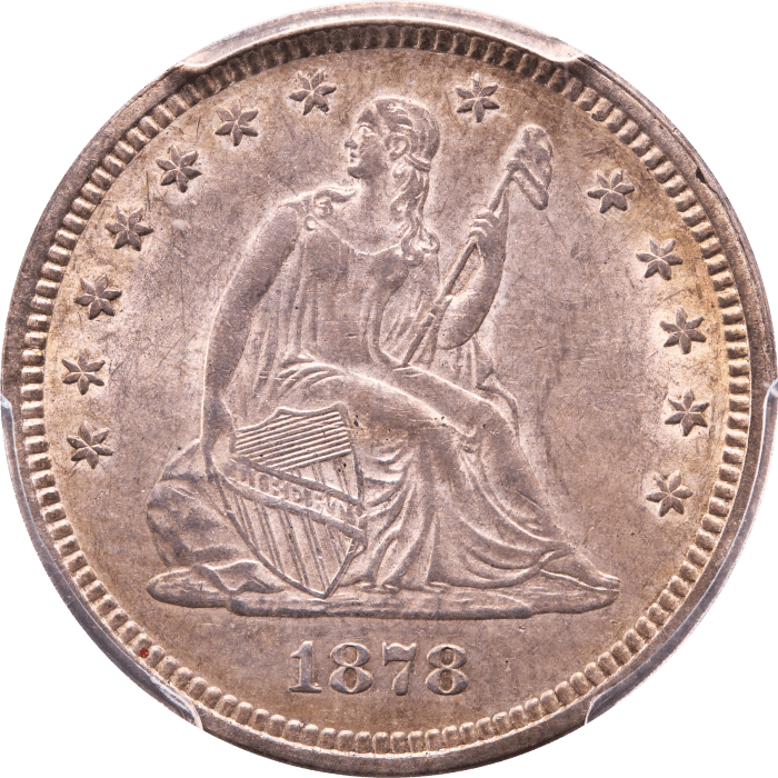 1878 Seated Liberty Quarter (25c) Obverse Image