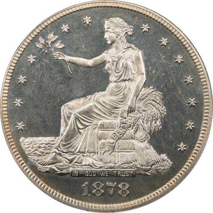 1878 Trade Dollar ($1) Obverse Image