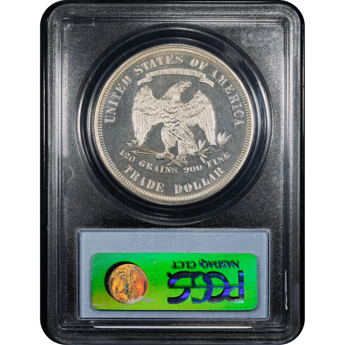 1878 Trade Dollar ($1) Reverse Slab Image