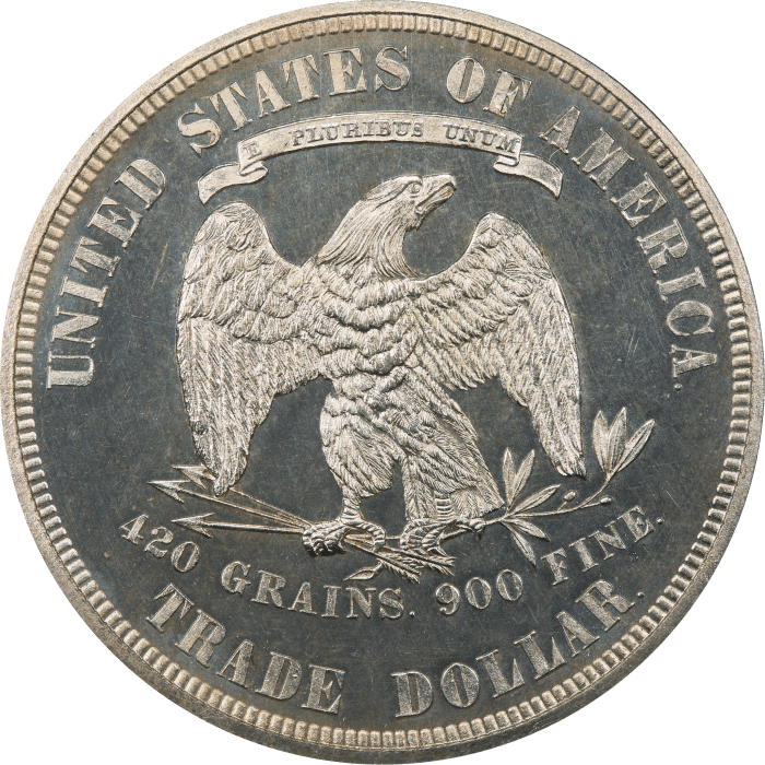 1878 Trade Dollar ($1) Reverse Image