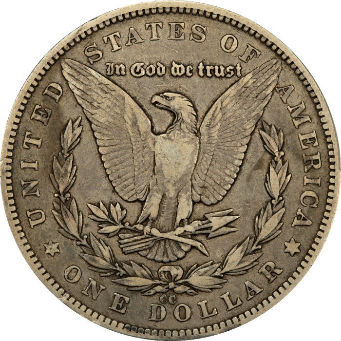 1879-CC Morgan Dollar ($1) VAM 3 Capped Die REVERSE Image
