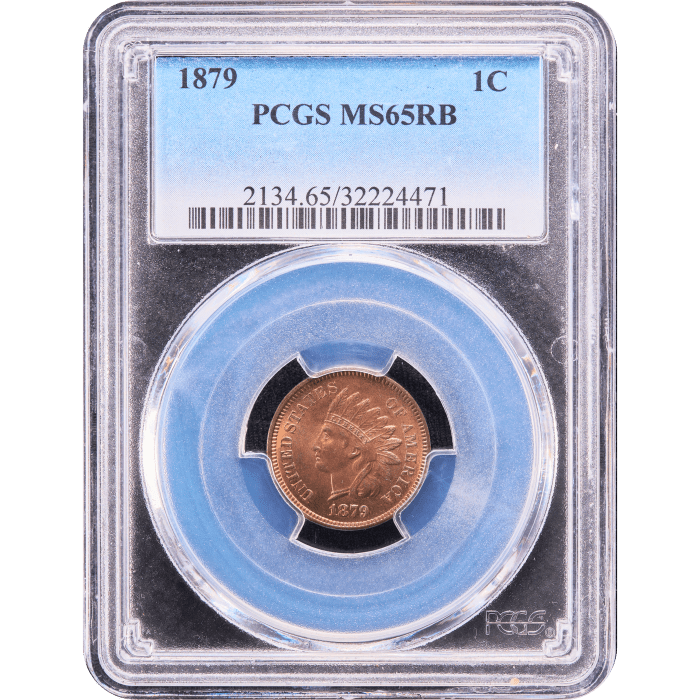 1879 Indian Cent (1c) SLAB Image