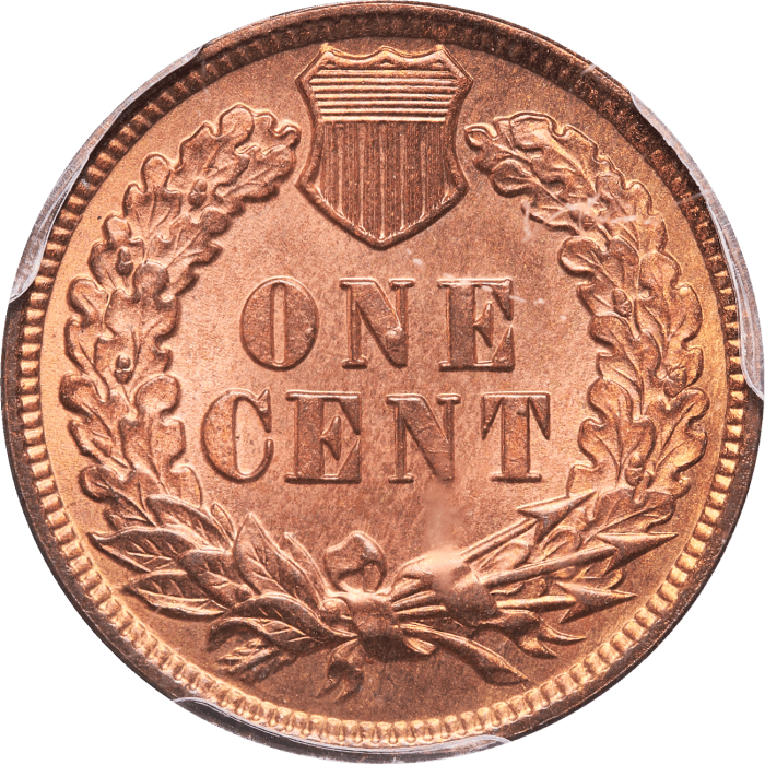 1879 Indian Cent (1c) REVERSE Image