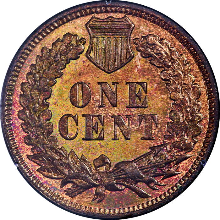 1879 Indian Cent (1c) Rattler Reverse Image