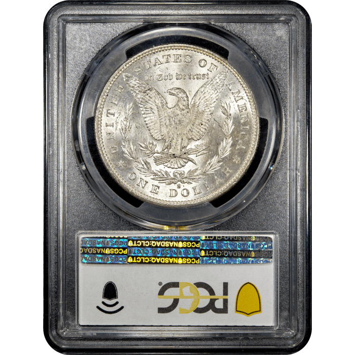 1879-S Morgan Dollar ($1) Rainbow Toner Reverse Slab Image