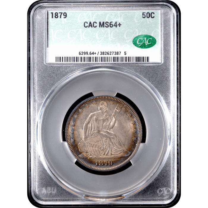 1879 Seated Liberty Half Dollar (50c) Obverse Slab Image