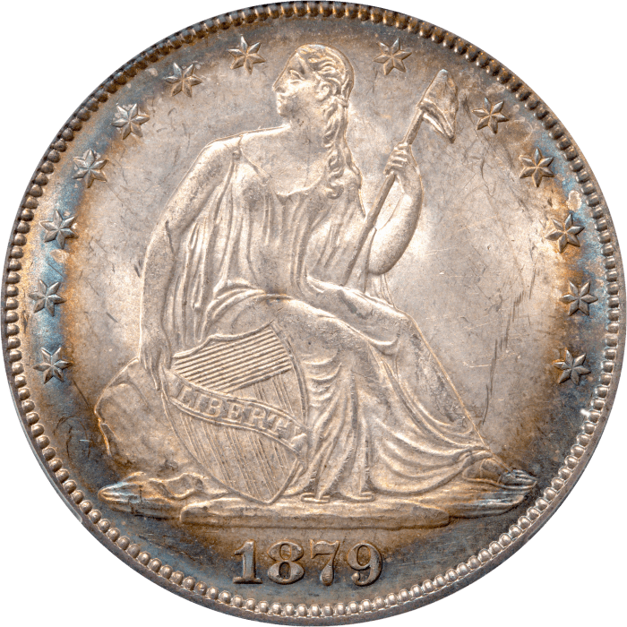 1879 Seated Liberty Half Dollar (50c) Obverse Image
