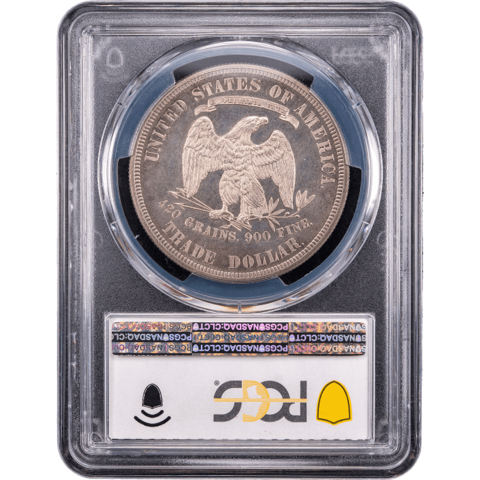 1879 Trade Dollar (T$1) Reverse Slab Image