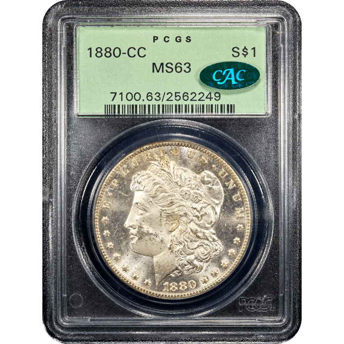 1880-CC Morgan Dollar ($1) OGH Obverse Slab Image