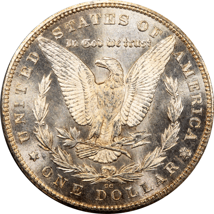 1880-CC Morgan Dollar ($1) OGH REVERSE Image