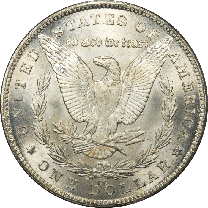 1880-CC Morgan Dollar ($1) OGH REVERSE Image