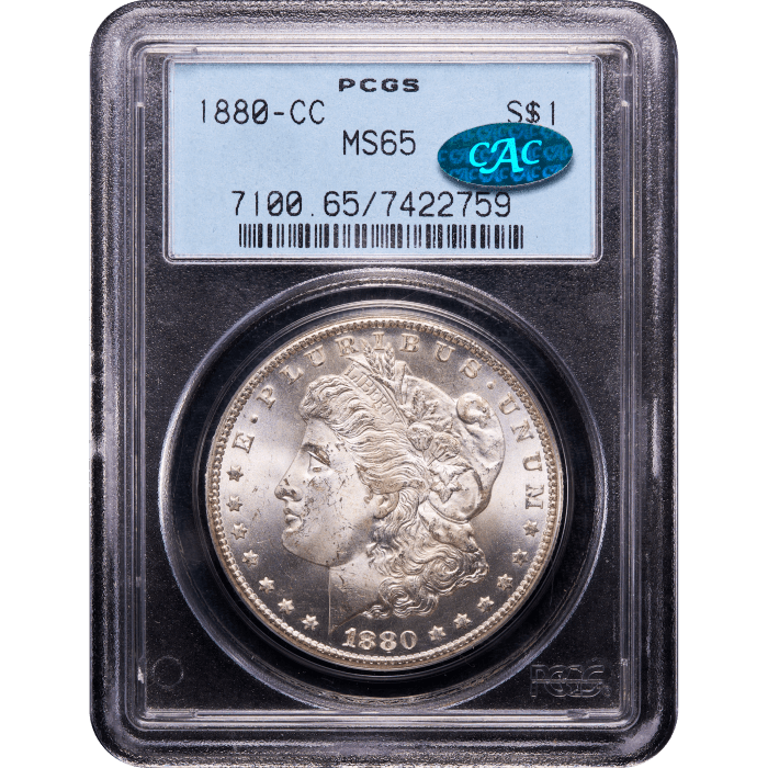 1880-CC Morgan Dollar ($1) OGH Obverse Slab Image