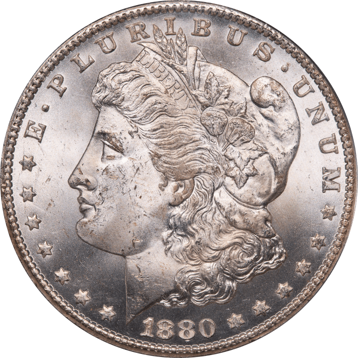 1880-CC Morgan Dollar ($1) OGH Obverse Image