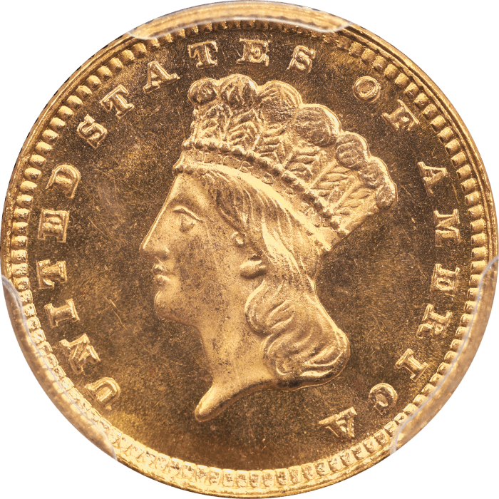 1880 Gold Dollar (G$1) Obverse Image