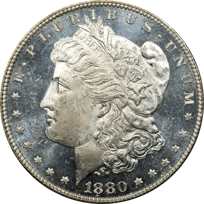 1880 Morgan Dollar ($1) Obverse Image