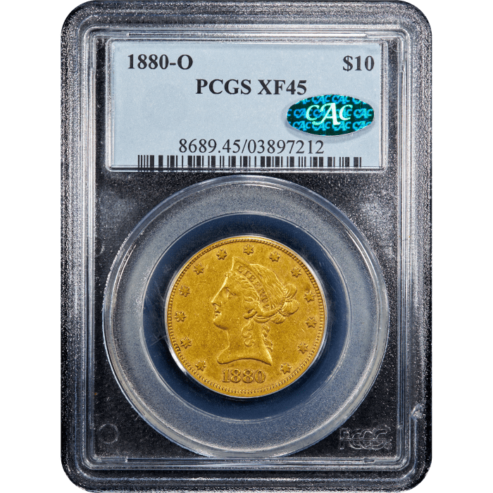 1880-O Liberty Gold Eagle ($10) SLAB Image