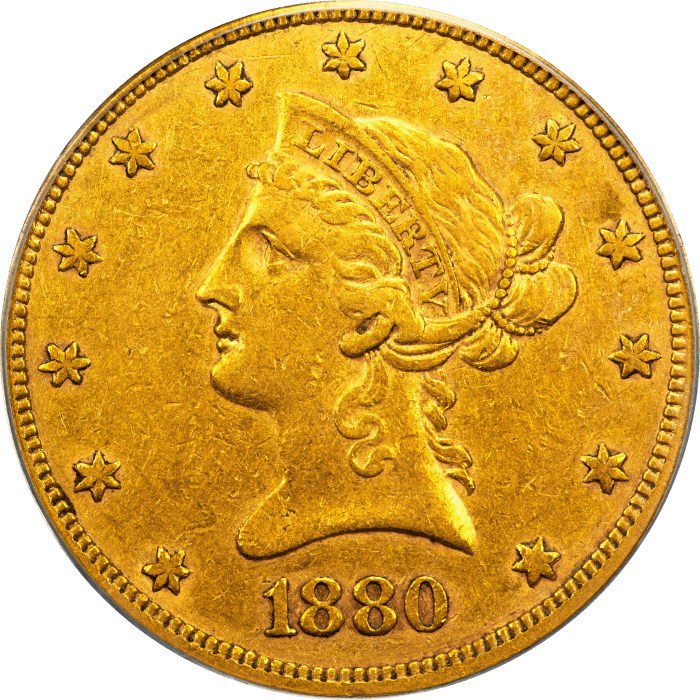 1880-O Liberty Gold Eagle ($10) OBVERSE Image