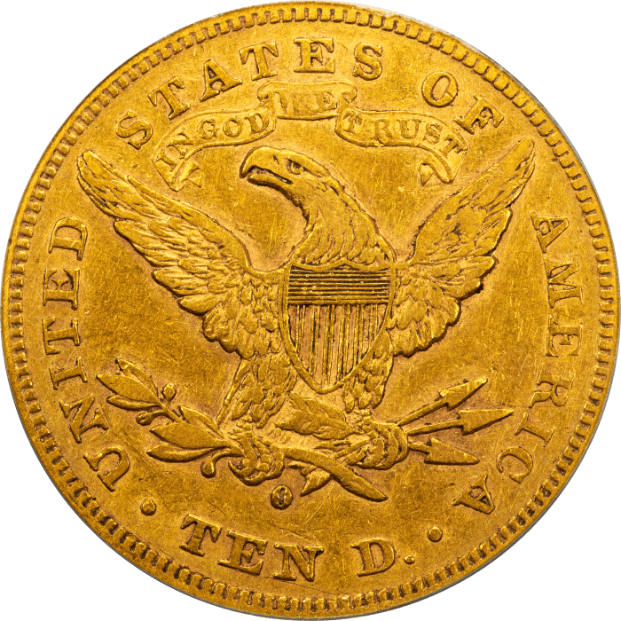 1880-O Liberty Gold Eagle ($10) REVERSE Image
