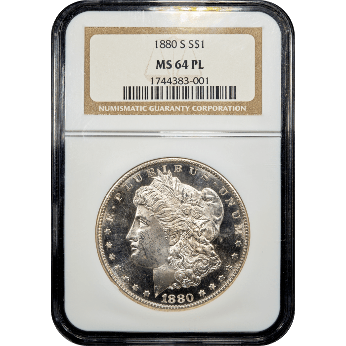 1880-S Morgan Dollar ($1) Obverse Slab Image