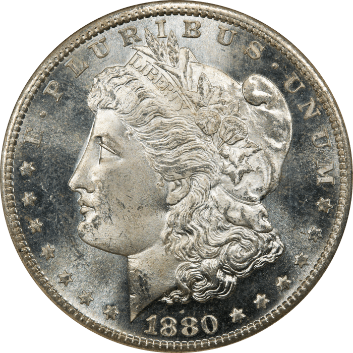 1880-S Morgan Dollar ($1) OBVERSE Image