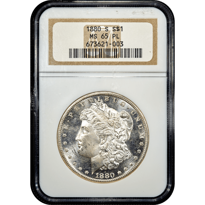 1880-S Morgan Dollar ($1) Obverse Slab Image