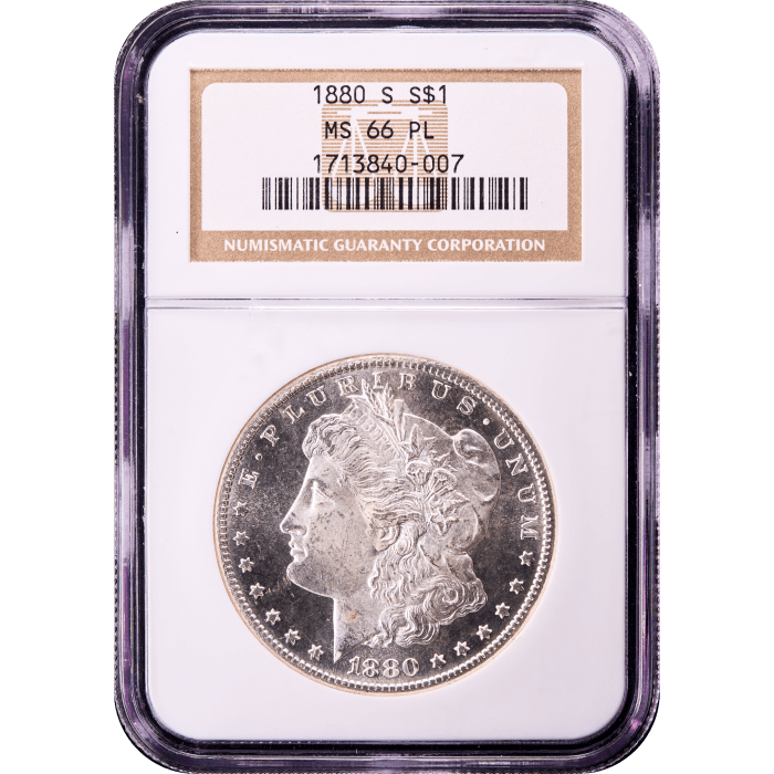 1880-S Morgan Dollar ($1) Obverse Slab Image