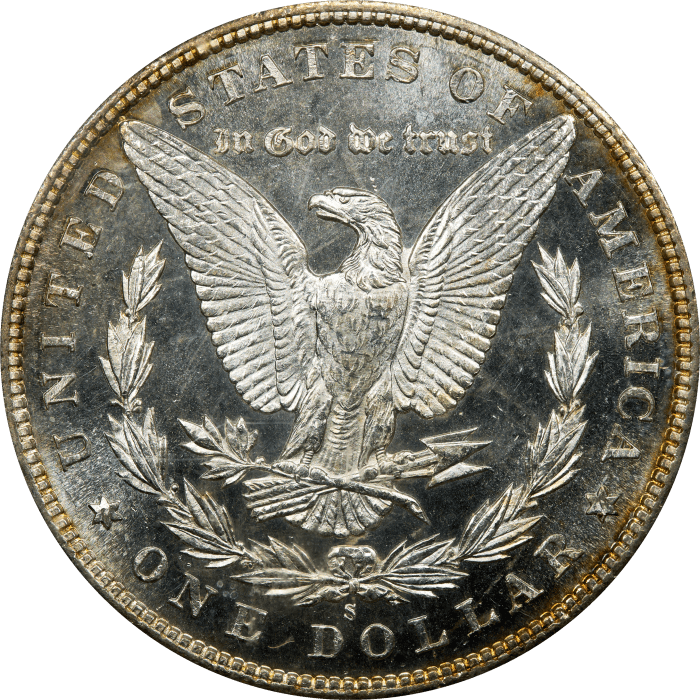 1880-S Morgan Dollar ($1) OGH Reverse Image