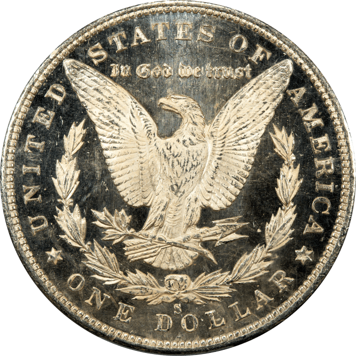 1880-S Morgan Dollar ($1) REVERSE Image