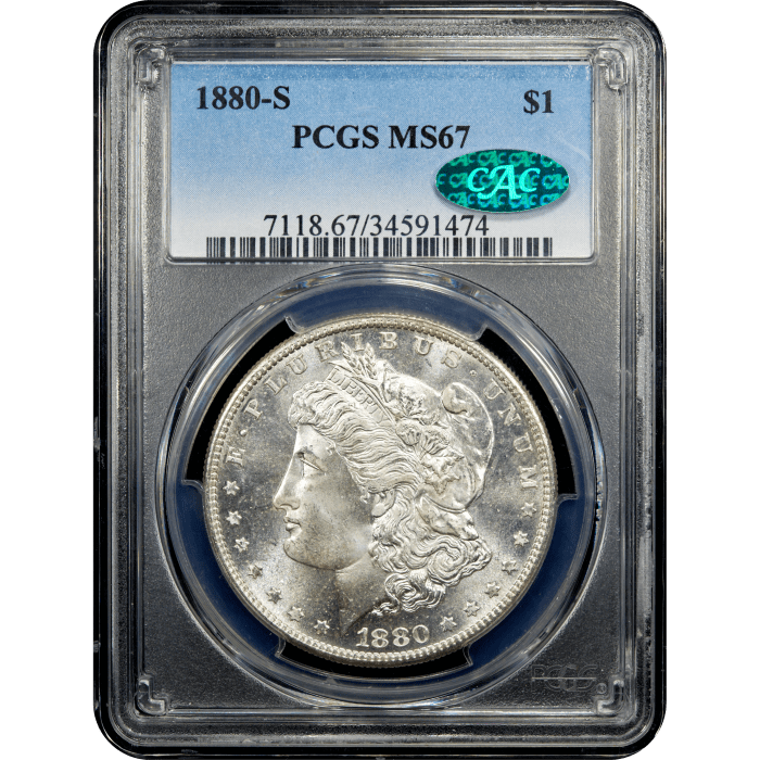 1880-S Morgan Dollar ($1) Obverse Slab Image