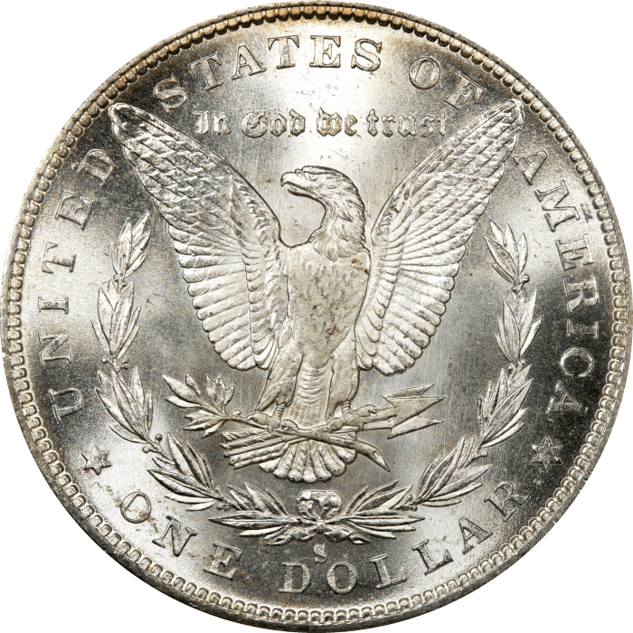 1880-S Morgan Dollar ($1) REVERSE Image