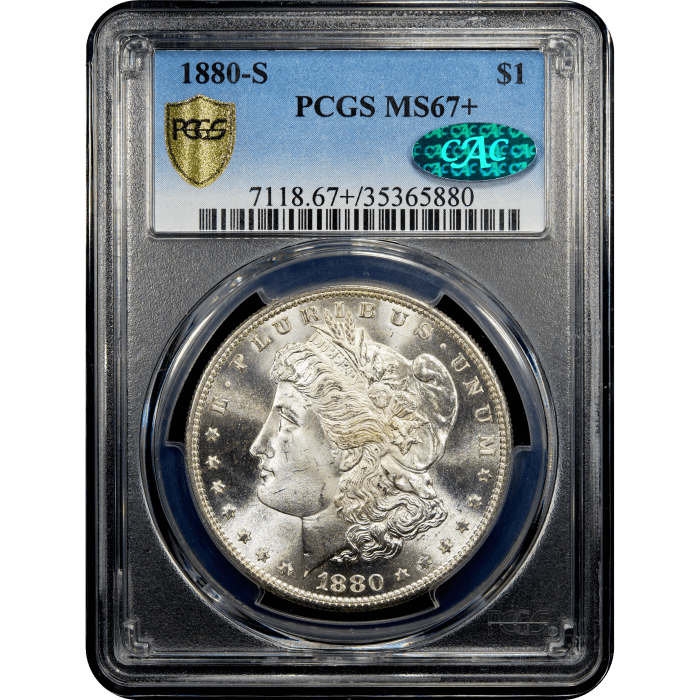 1880-S Morgan Dollar ($1) Obverse Slab Image