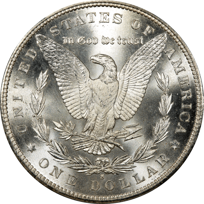 1880-S Morgan Dollar ($1) Reverse Image