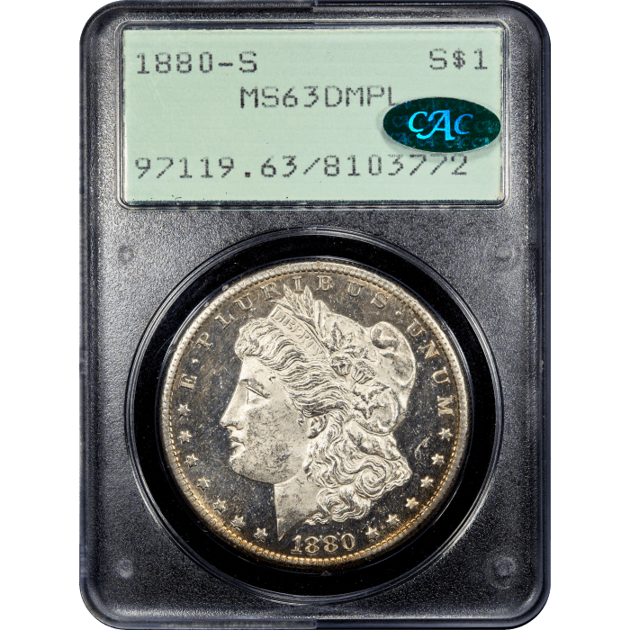 1880-S Morgan Dollar ($1) Rattler SLAB Image