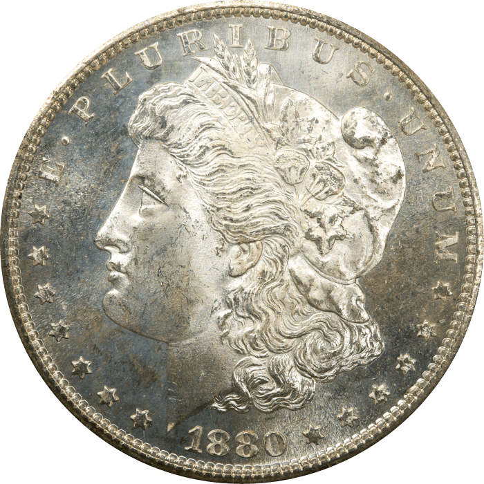 1880-S Morgan Dollar ($1) Rattler OBVERSE Image