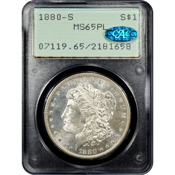 1880-S Morgan Dollar ($1) Rattler SLAB Image